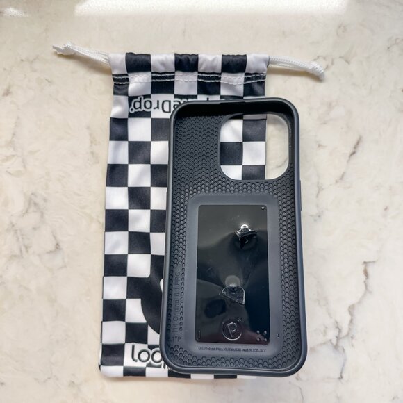 Loopy Case Black and White Checkered Phone Case - Picture 4 of 5